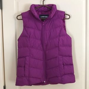Lands End down vest- never worn!